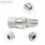 Paintball PCP 8mm Quick Release Disconnect Coupler 1/8NPT Fitting Male & Female