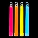 4 Premium Glow Sticks 6 inch Long Party Neon Safety Light