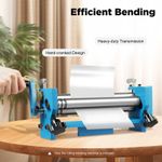 Manual Slip Roll Rolling Bender Steel Plate Bending Round Machine 300mm New