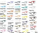 Large Frame Classic Fashion Unisex Colourful Reading Glasses in 33 Colours TN49