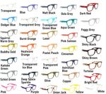 Unisex Reading Glasses +1.0–+4.0 Large Frame Retro 33 Colours TN49 Fashion