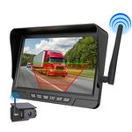 Reversing Wireless Solar Magnetic Rear View Camera Night Vision with 7" Monitor