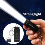 Ultra Bright LED Keychain Light USB rechargeable Flashlight mini Pocket Torch UK
