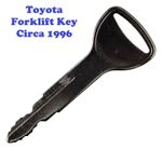 Toyota Forklift Truck Key  A62597, 57591-23330-71 Models From 1996 Onwards