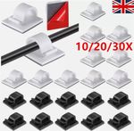 10-30X Outdoor Hanging Light Clips String Lights Clips with Self Adhesive Hooks