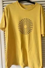 Spoke & Solace "Bike Sun" Organic Cotton Cycling T-Shirt - Sun Yellow Size XL