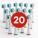20 Toothbrush Heads Compatible With ORAL B Electric Replacement Braun Brush Head