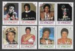 MICHAEL JACKSON POSTAGE STAMPS SET MNH ROCK POP MUSIC SINGER ST.VINCENT