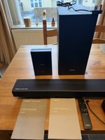 Samsung HW70R Dolby Atmos Soundbar with Samsung SWA8500S Rear Speakers & Stands
