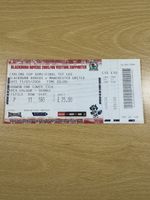 Blackburn Rovers v Manchester United Carling Cup Semi Final Ticket 11/01/2006