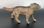 Antique Cold Painted Bronze Brass Figure of Springer Spaniel Dog