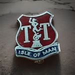 Vintage Isle of Man TT (Tourist Trophy) Motorcycle Racing Enamel Badge TT Races