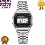 CASIO Retro Classic Unisex Digital Steel Bracelet Watch for Men And Women Elegan