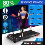 BLACK LORD 4-in-1 Treadmill Incline LED Bluetooth Remote Underdesk Walking Pad