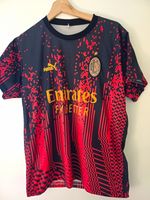 PUMA AC Milan Training Shirt Ibrahimovic 10 Black Short Sleeve Adult M