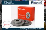 2x BREMBO Brake Discs Pair Front Fits Mercedes-Benz C-Class CLS E-Class GLC
