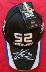 James Toseland 52 Baseball Cap Hat Black White Blue Moto GP Airoh BKS NEW TAGS