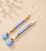 Personalised Silicone Dummy Clip | Baby Boy Blue Dummy Clip | Dummy Chain