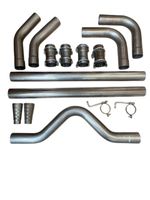 UNIVERSAL EXHAUST CAT BACK PIPE KIT 2.5" STAINLESS STEEL EXHAUST PIPING