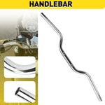 Universal Retro Handlebars Tracker Drag Bars Chrome Motorcycle Bike 7/8" 22mm UK