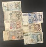 Set Of 7 Banknotes Italy 🇮🇹