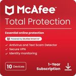 McAfee Total Protection 2026, 10 Devices, 1 Year for PC | Mac | Android | iOS