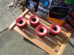 OSPREY LONGBOARD WHEELS 68mm FREEPOST FREE BEARINGS FREE SPACERS FREE STICKER