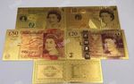  £5, £10,£20,£50 GOLD FOIL BANKNOTES