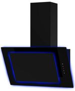 Apelson UBAHALO6 60cm Angled Cooker Hood Aurora Blue LED Halo Glass Extractor