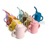 Baby Sippy Cup with Straw, Leak Proof, BPA Free, Silicone Baby Cup, Free Postage