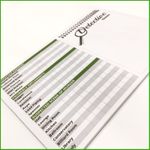 CLUEDO detective notes spare parts - 24 sheet Pad - 216 games Refill scorecard