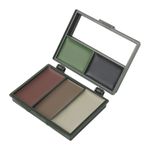 Camouflage Face Paint 3-Color Makeup Kit Compact Camo Face Paint Woodland Colors