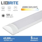 LED Batten Light 6500K Daylight Fluorescent Strip Light Slim Fitting LEDBRITE