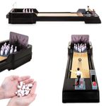 Table Top Kids Bowling Game Office Family Fun Party Desktop Gift Adults Balls