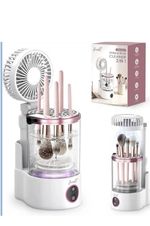 Electric Makeup Brush Cleaner & Dryer, Portable Machine for Makeup Lovers