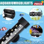 Aquarium Fish Tank Aquarium Light LED Waterproof Full Spectrum Aqua Lamp RGB UK