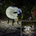 Solar LED Light Up Cow Sheep Farm Animal Garden Ornament | OR Spare Solar Panel