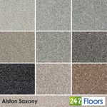 Grey Carpet Saxony 10mm Thick £6.99/m² Cheap Bedroom Lounge Stairs Hallway Value