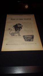 WOAI-TV San Antonio Rare Original 1957 Promo Poster Ad Framed!