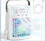 4 IN1 Portable Air Cooler with Remote 1000Ml Mini Air Conditioning Fan for Home