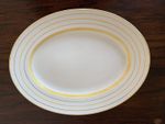 Vintage Empire Platter With Yellow & Gold Circular Details 
