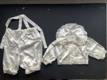 Vintage John Lewis Boy's Cream Christening/Party Outfit Size approx. 6-9 Months