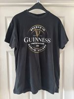 Guinness T Shirt Black Men’s Medium