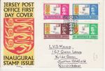 GB Stamps First Day Cover Jersey Inauguration of PO x4 values 4d to 1'9 SHS 1969