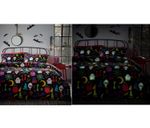 Halloween Duvet Cover Glow In The Dark Ghosts Skulls Double Quilt Bedding Set