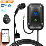 32A 7KW EV Charger Type 2 Electric Car Charging Station Wall Box With 5M Cable