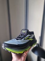 Brooks Cascadia 20 Mens Trail Running Shoe UK Size 11 2E Wide Grey/Black/Green