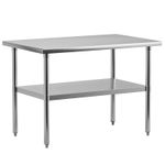 Stainless Steel Commercial Catering Table Work Bench Food Prep Kitchen Shelf UK