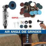 90 Degree Air Angle Die Grinder / 2inch Quick Change Discs Polishing Tool Kit UK