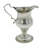 George III Sterling Silver Pedestal Cream Jug Antique 1771 London